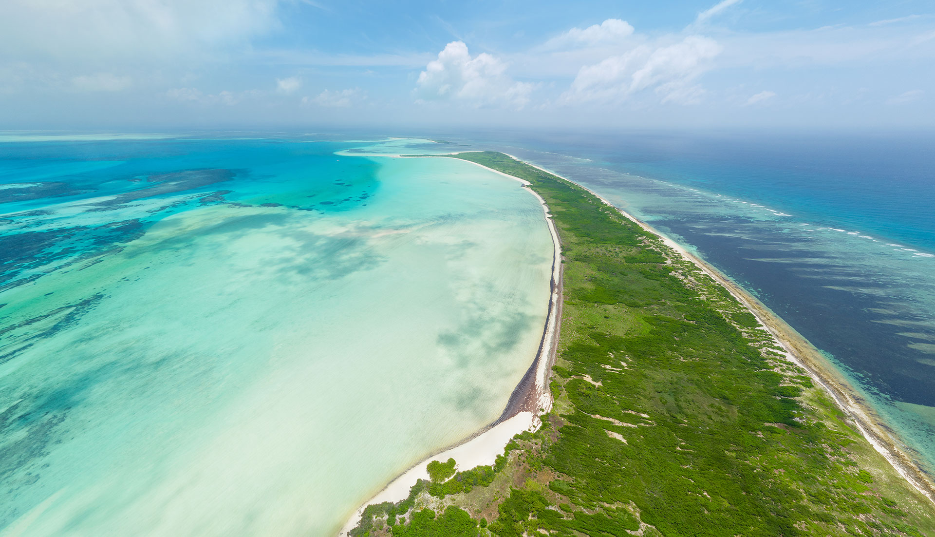 Aerial View Cosmoledo Atoll