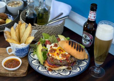 Food searving at andBeyond Benguerra