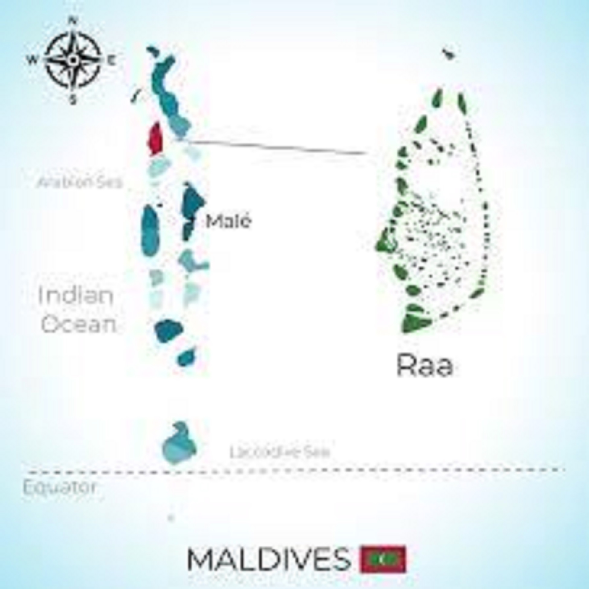 Map of Maldives Islands