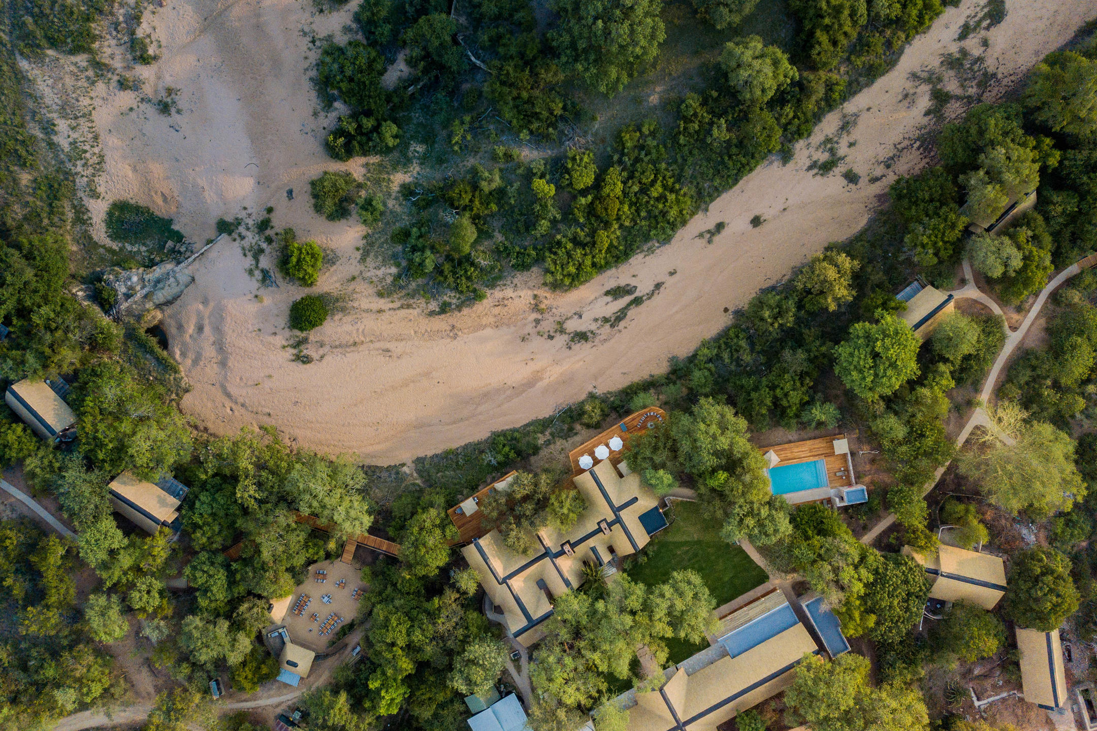 Aerial of Main Lodge _1 Aerial view of Lodge