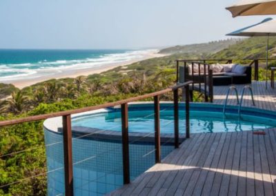 View from deck and pool at Massinga Beach Mozambique