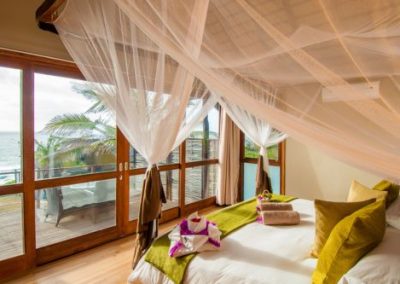 Luxury Bed in the Ocean View Chalet at Massinga Beach Mozambique