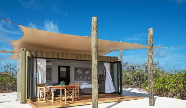 view from Alphonse island lodge beach bungalow