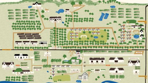 Boschendal Estate Map 